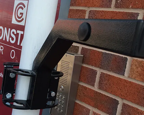 Metal CCTV arm and bracket