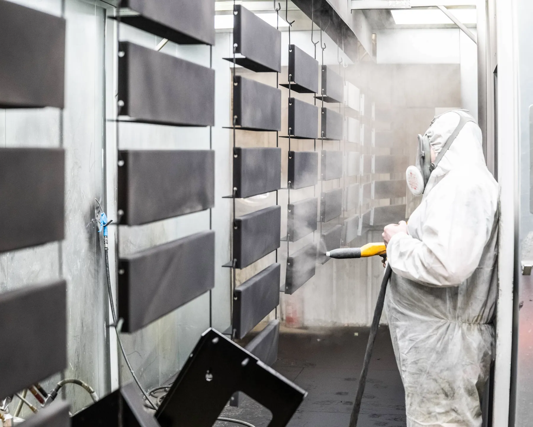 Powder coating process